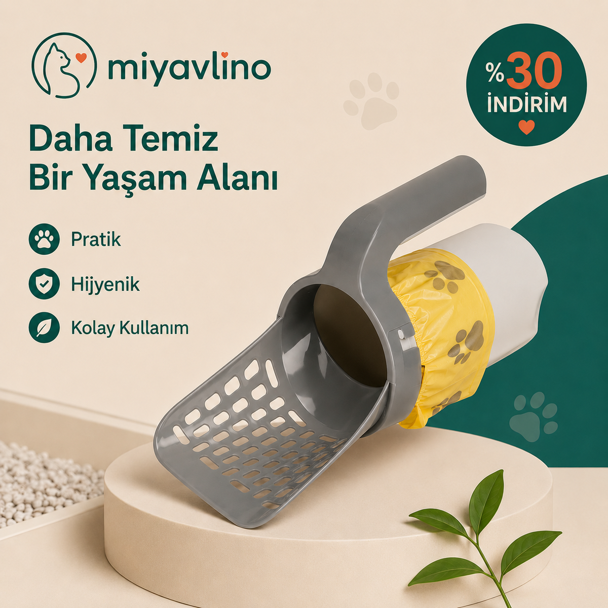 PratiKum™ Tek Hamle Kum Temizlik Seti